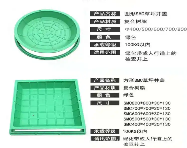 阿拉山口树脂复合种植井盖展示